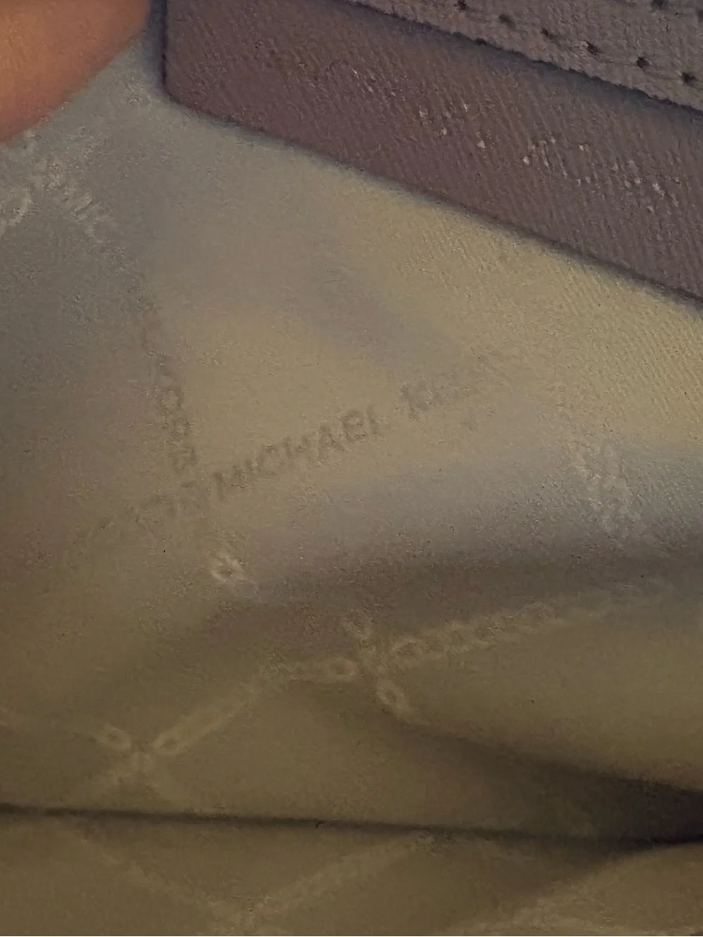 Michael Kors Blush Leather Shoulder Bag with Gold Chain